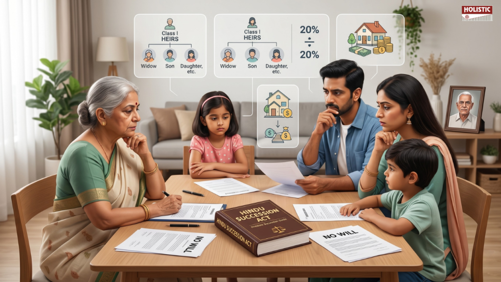 What happens if a person dies without a Will? How does Hindu Succession Act apply?