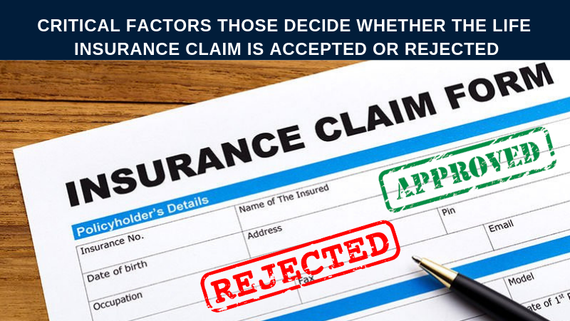 Insurane claim form accepted or rejected