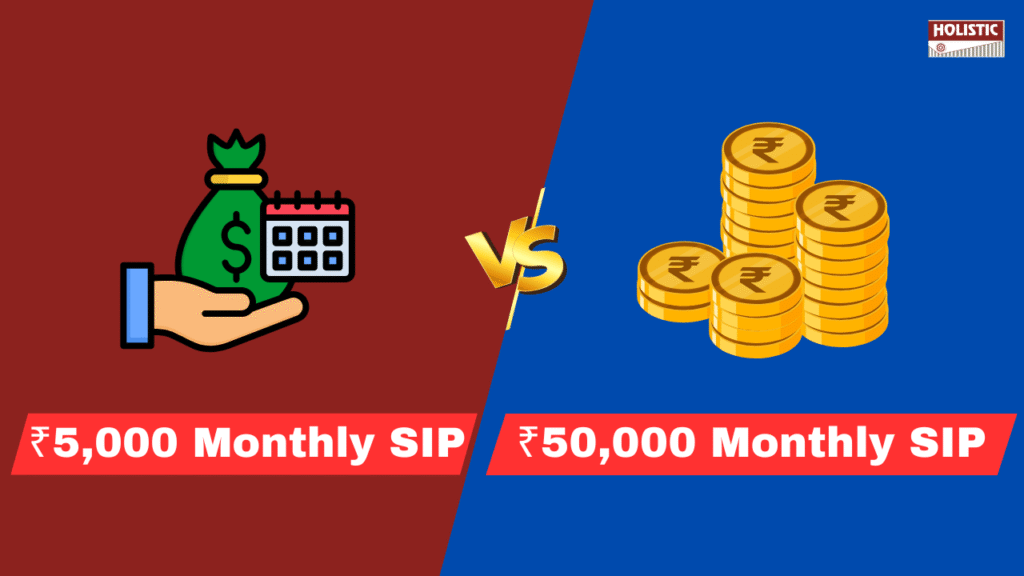 ₹5,000 Monthly SIP vs ₹50,000 Monthly SIP: