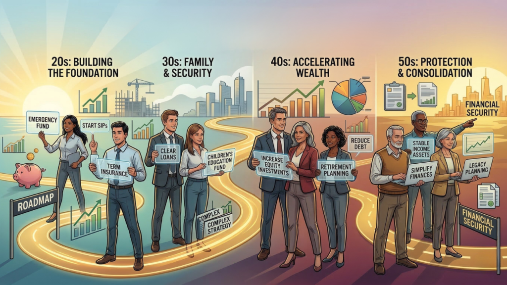 Your Financial Roadmap: What to Prioritise in Your 20s, 30s, 40s and 50s