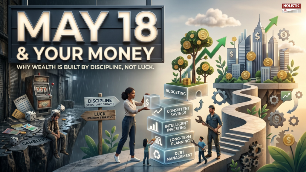 May 18 & Your Money: Why Wealth Is Built by Discipline, Not Luck