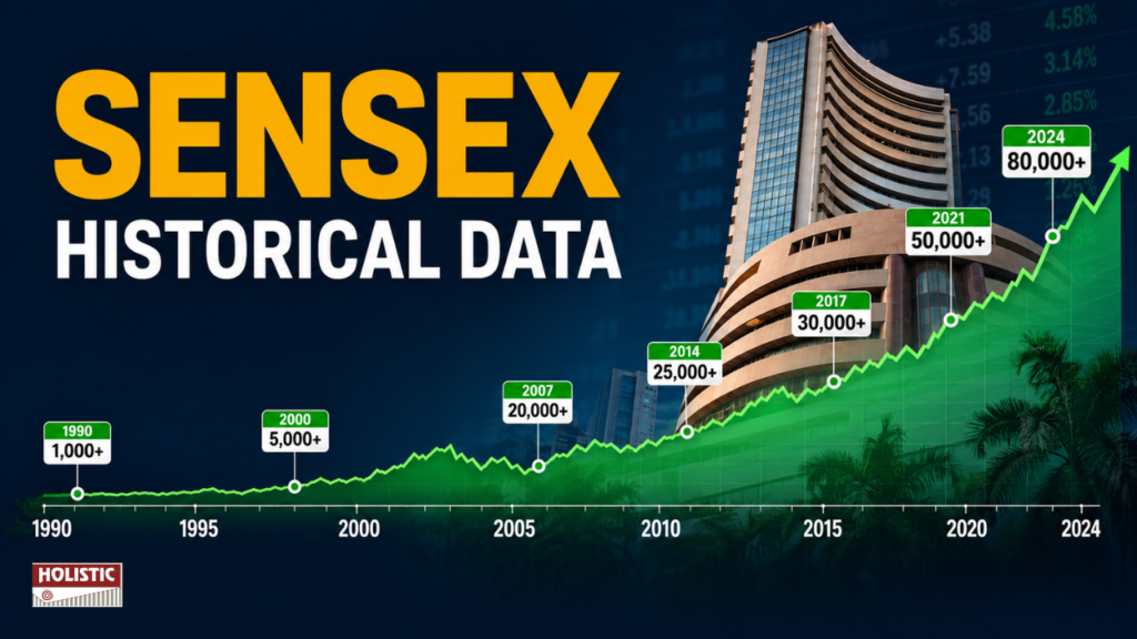 Sensex Historical Data: The Complete Year-Wise Milestone Chart Since 1990